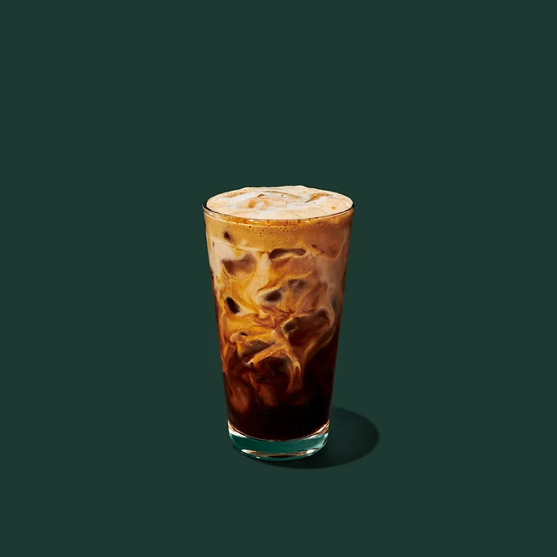 Iced Hazelnut Oatmilk Shaken Espresso from Starbucks Menu - Price and Calories