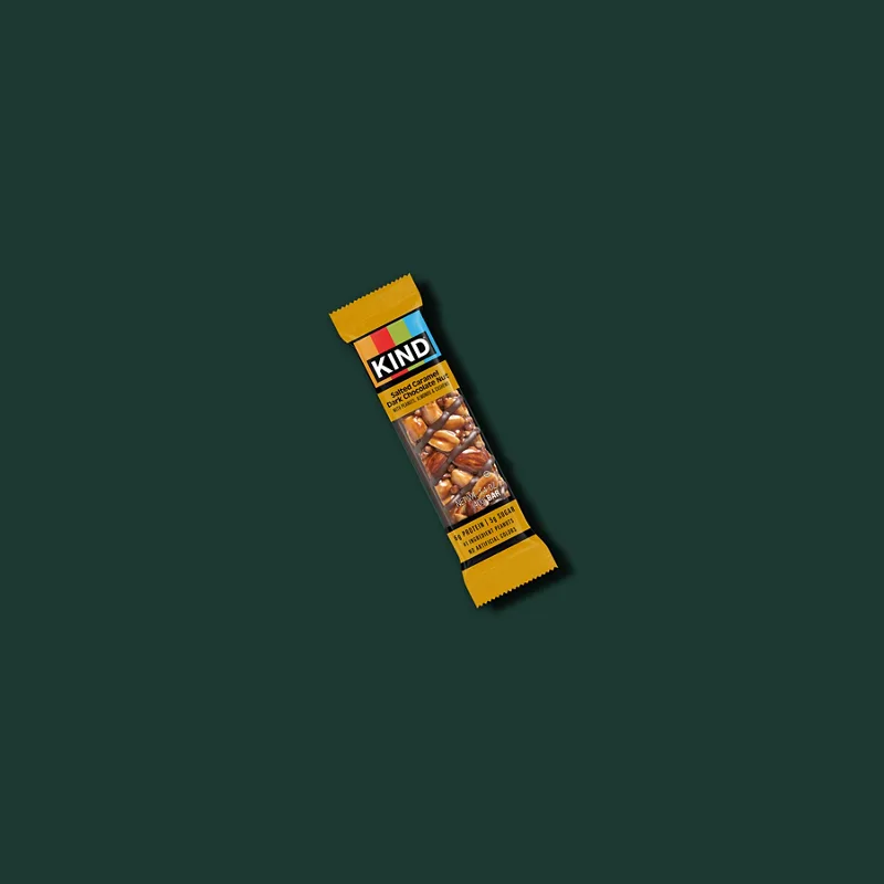 KIND Salted Caramel & Dark Chocolate Nut Bar from Starbucks Menu - Price and Calories