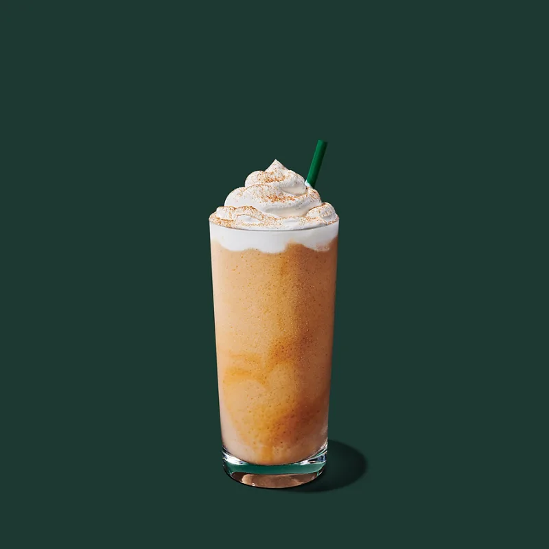 Pumpkin Spice Crème Frappuccino Blended Beverage from Starbucks Menu - Price and Calories