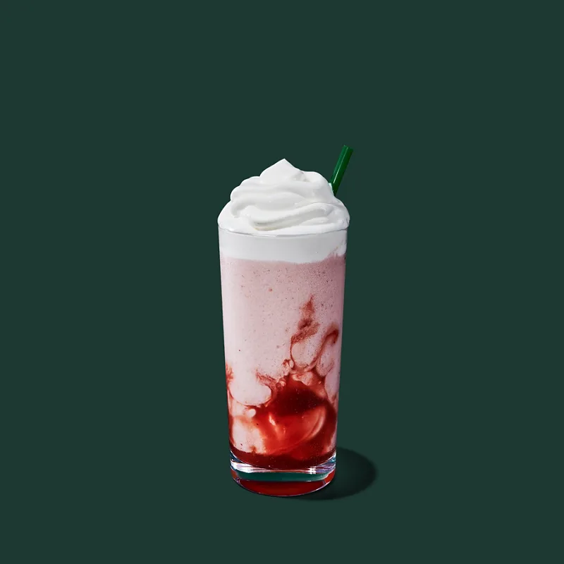 Strawberry Crème Frappuccino Blended Beverage from Starbucks Menu - Price and Calories