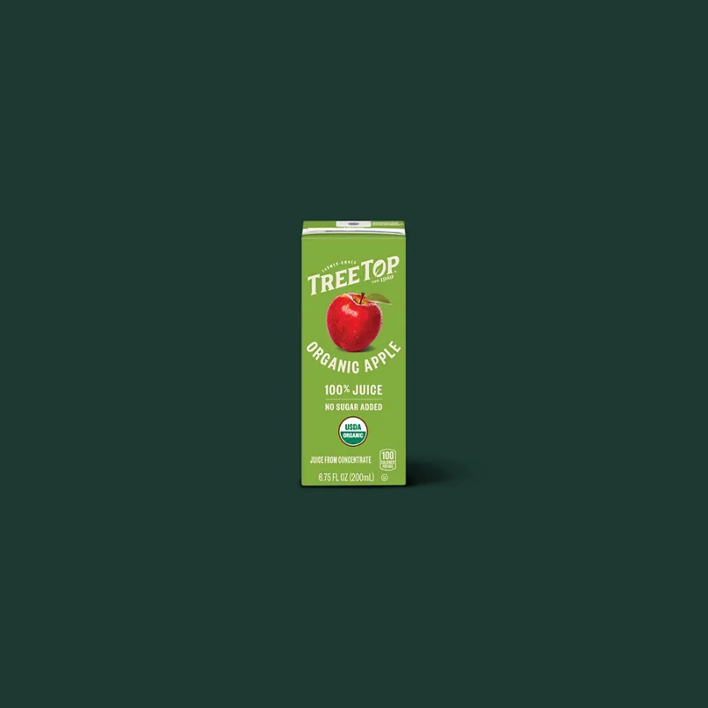 Tree Top Organic Apple Juice – 6.75 fl oz from Starbucks Menu - Price and Calories